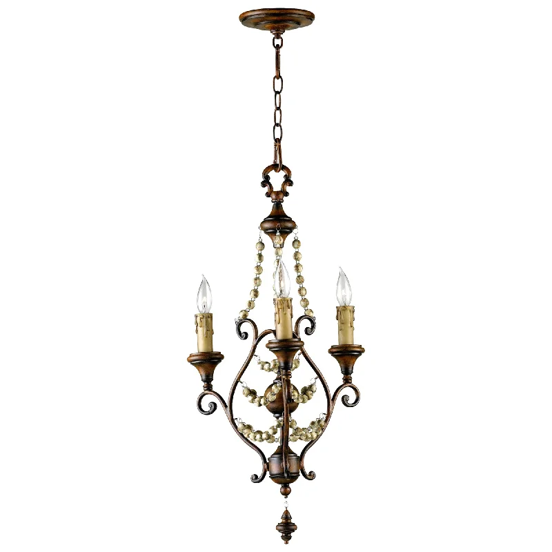 Chandeliers with Metal Frames in Silver FinishChandeliers with Metal Frames in Silver FinishCyan Design 03010 Meriel Three Light Chandelier