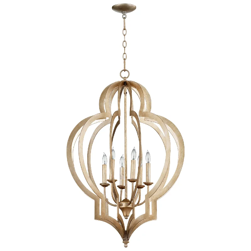 Chandeliers for High Ceilings to Fill Vertical SpaceChandeliers for High Ceilings to Fill Vertical SpaceCyan Design 05972 Large Vertigo Silver Leaf Chandelier