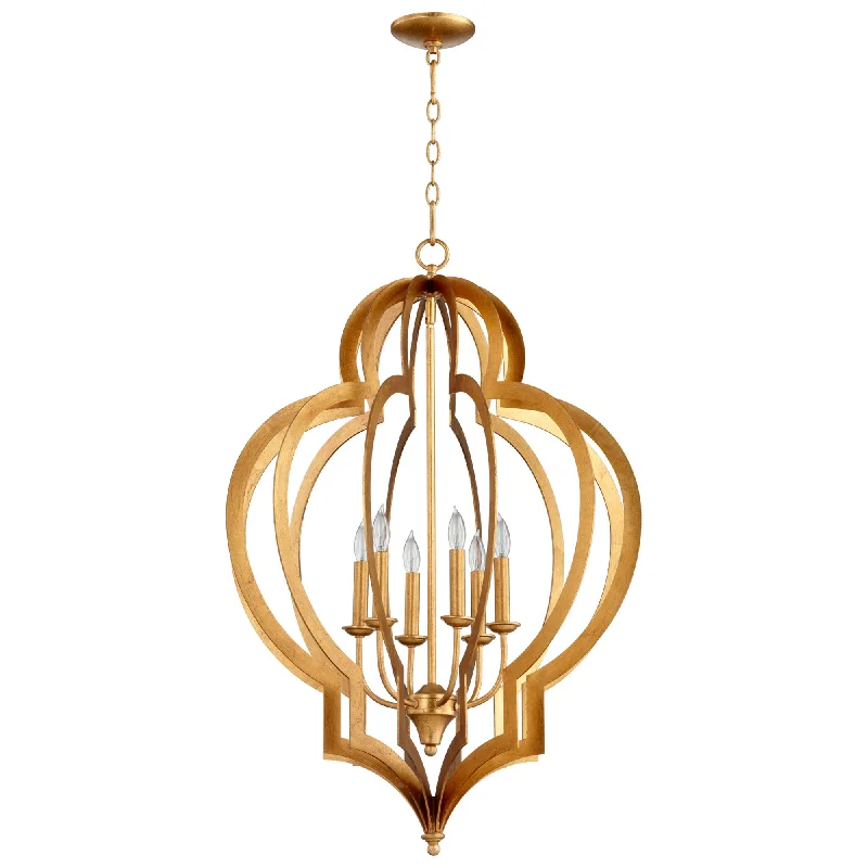 Chandeliers with Metal Frames in Gold FinishChandeliers with Metal Frames in Gold FinishCyan Design 05974 Large Vertigo Chandelier