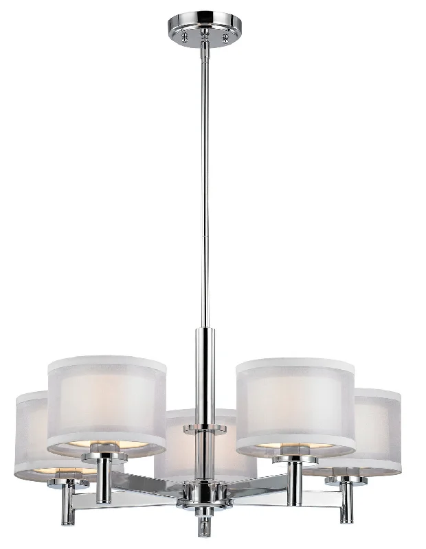 Incandescent Chandeliers for a Warm and Traditional GlowIncandescent Chandeliers for a Warm and Traditional GlowDolan Designs Double Organza 1270-26 Chandelier Light - Chrome