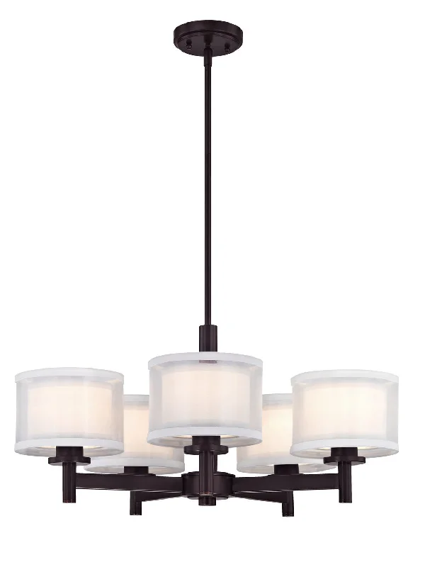 Mini Chandeliers for Adding Charm to Small SpacesMini Chandeliers for Adding Charm to Small SpacesDolan Designs Double Organza 1270-30 Chandelier Light - Royal Bronze