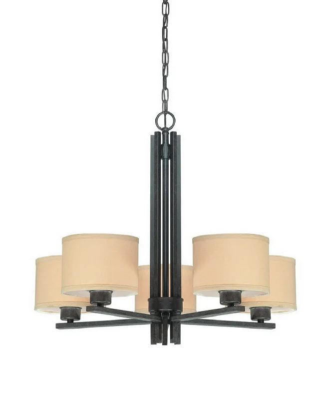 Art Deco Chandeliers for a Retro - Glam LookArt Deco Chandeliers for a Retro - Glam LookDolan Designs Tecido 2940-34 Chandelier Light - Olde World Iron