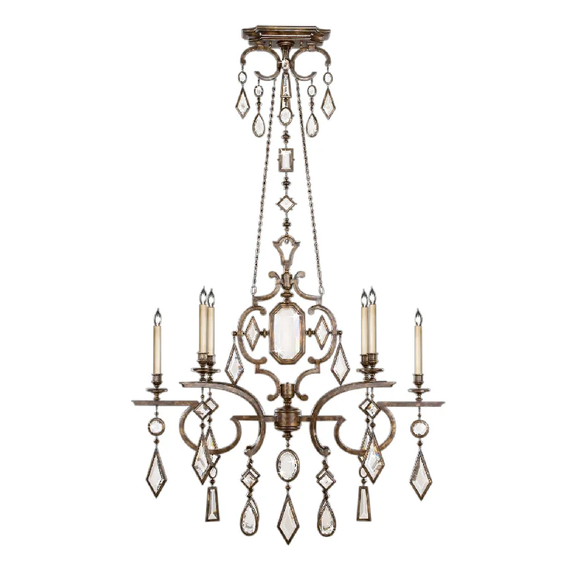 Chandeliers for Dining Rooms to Set the Mood for MealsChandeliers for Dining Rooms to Set the Mood for MealsFine Art Encased Gems 708940-3ST Chandelier Light - Bronze