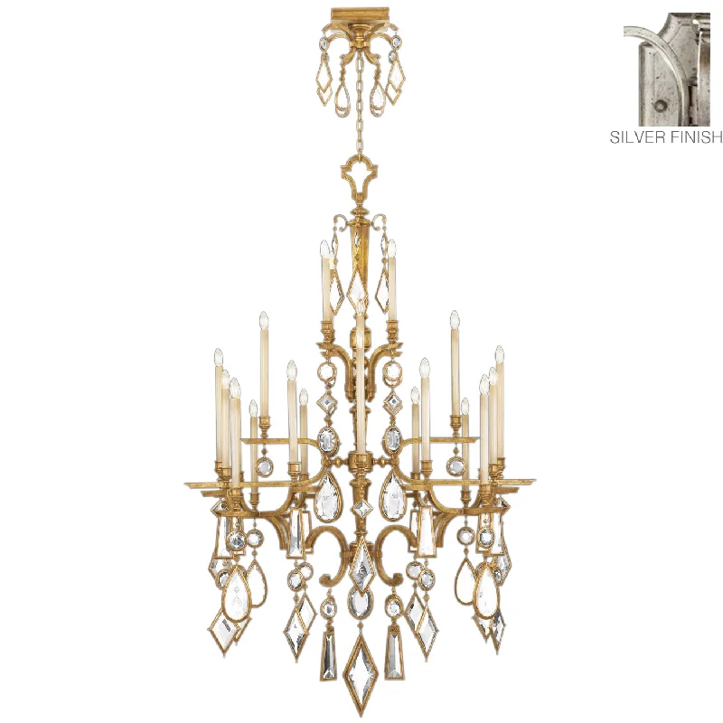 Large Chandeliers for Grand Halls and FoyersLarge Chandeliers for Grand Halls and FoyersFine Art Encased Gems 714040-3ST Chandelier Light - Silver Large Chandeliers for Grand Halls and FoyersLarge Chandeliers for Grand Halls and FoyersFine Art Encased Gems 714040-3ST Chandelier Light - Silver