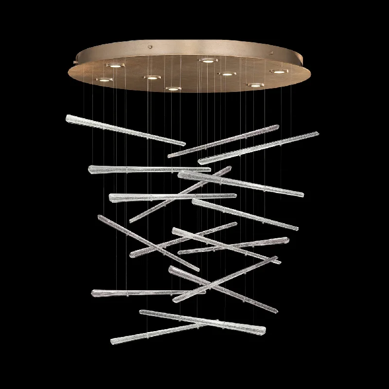 Chandeliers with Metal Frames in Bronze FinishChandeliers with Metal Frames in Bronze FinishFine Art Elevate 895840-232ST Chandelier Light - Gold Leaf