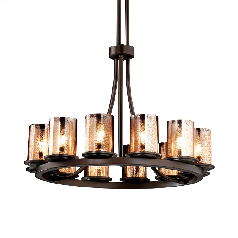 Chandeliers for Dining Rooms to Set the Mood for MealsChandeliers for Dining Rooms to Set the Mood for MealsJustice Design Fusion Dakota 12-light Dark Bronze Chandelier, Mercury Glass Cylinder w/ Flat Rim Shade Chandeliers for Dining Rooms to Set the Mood for MealsChandeliers for Dining Rooms to Set the Mood for MealsJustice Design Fusion Dakota 12-light Dark Bronze Chandelier, Mercury Glass Cylinder w/ Flat Rim Shade