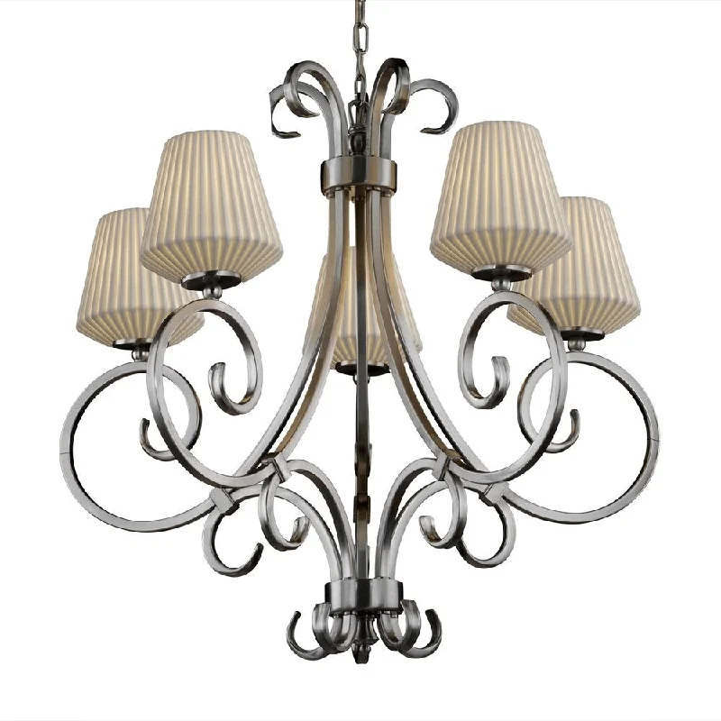 Chandeliers with Sputnik - Style Design for a Futuristic VibeChandeliers with Sputnik - Style Design for a Futuristic VibeJustice Design Limoges 5-light Victoria Chandelier, Nickel