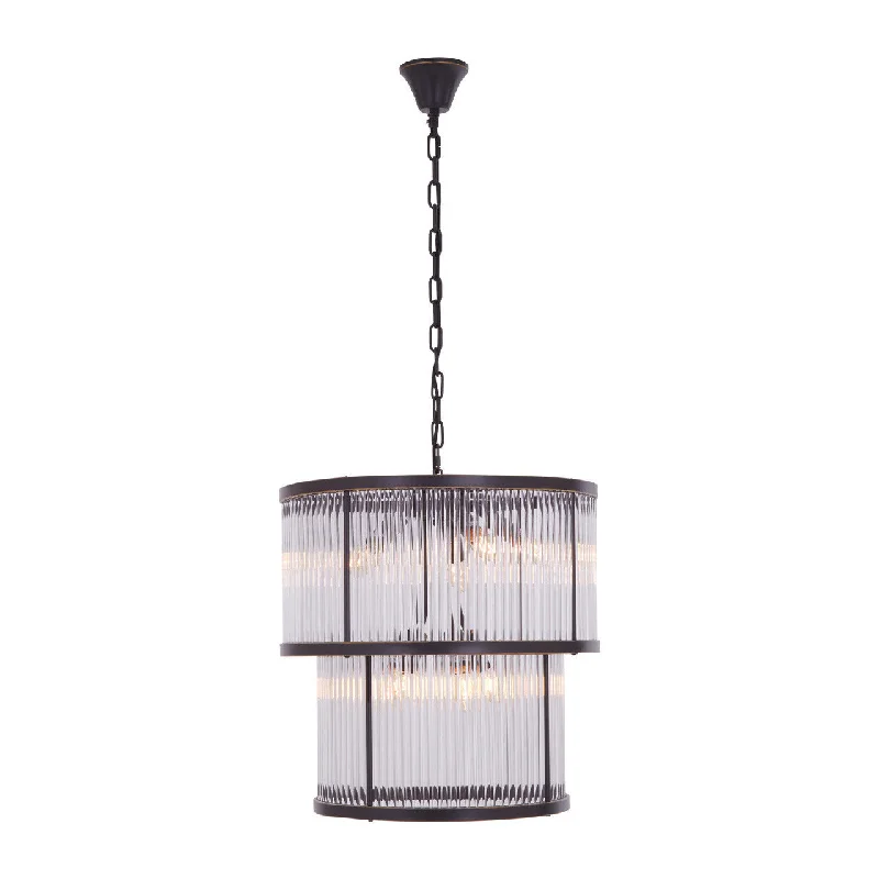 Small Chandeliers for Compact RoomsSmall Chandeliers for Compact RoomsLucia Two Tier Chandelier Black