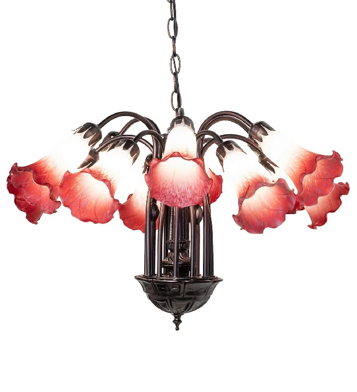 Oversized Chandeliers as a Statement Piece in Living RoomsOversized Chandeliers as a Statement Piece in Living RoomsPink/White 12 Light Chandelier