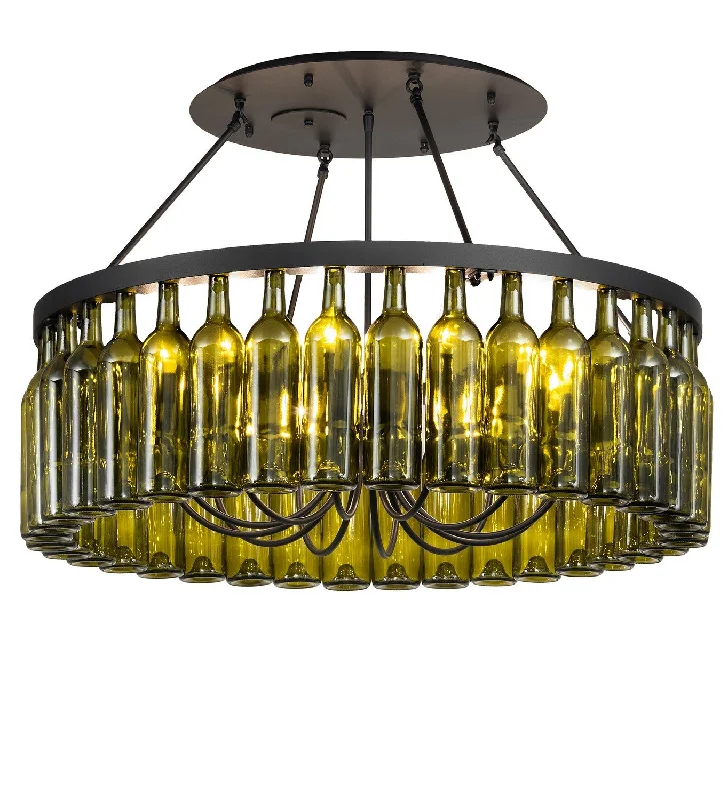 Chandeliers with Metal Frames in Bronze FinishChandeliers with Metal Frames in Bronze FinishTuscan Vineyard 12 Light Chandelier