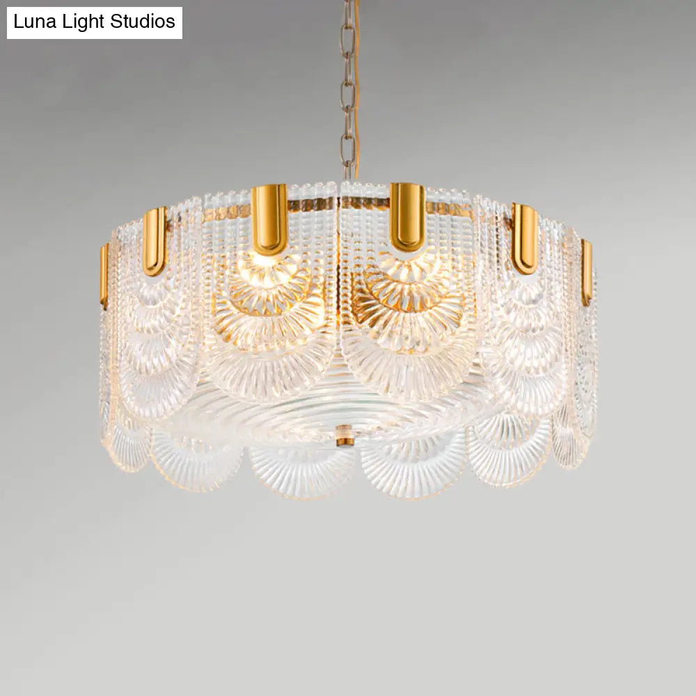 Chandeliers with Dimmable Lights for Ambiance ControlChandeliers with Dimmable Lights for Ambiance ControlScalloped Clear Textured Glass Drop Lamp Classic Dining Room Chandelier Light Fixture in Brass Chandeliers with Dimmable Lights for Ambiance ControlChandeliers with Dimmable Lights for Ambiance ControlScalloped Clear Textured Glass Drop Lamp Classic Dining Room Chandelier Light Fixture in Brass
