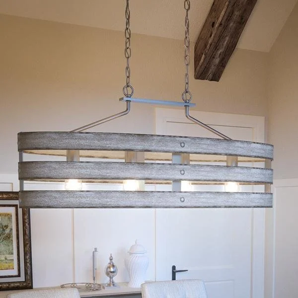 Victorian - Inspired Chandeliers with Ornate DetailsVictorian - Inspired Chandeliers with Ornate DetailsUHP2477 Modern Farmhouse Chandelier, 17"H x 38-1/2"W, Galvanized Steel Finish, Adelaide Collection Victorian - Inspired Chandeliers with Ornate DetailsVictorian - Inspired Chandeliers with Ornate DetailsUHP2477 Modern Farmhouse Chandelier, 17"H x 38-1/2"W, Galvanized Steel Finish, Adelaide Collection
