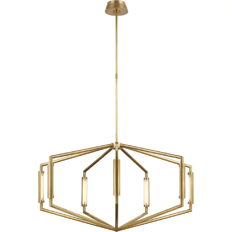 Chandeliers with Candle - Style Bulbs for a Classic AestheticChandeliers with Candle - Style Bulbs for a Classic AestheticAppareil 40" Low Profile Chandelier