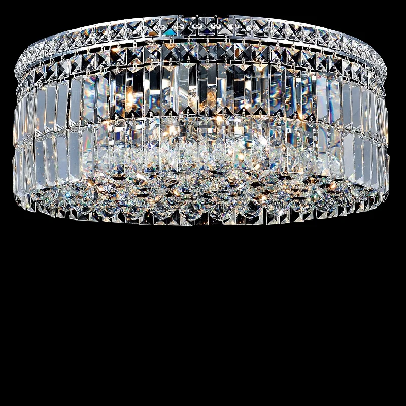 Indian - Themed Ceiling Lights with Intricate Filigree and Mirror WorkIndian - Themed Ceiling Lights with Intricate Filigree and Mirror WorkTen Light Flush Mount