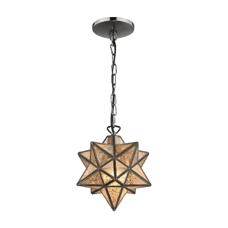Tropical - Themed Ceiling Lights with Palm - Leaf Shapes and Rattan WrapsTropical - Themed Ceiling Lights with Palm - Leaf Shapes and Rattan WrapsMoravian Star Mini Pendant