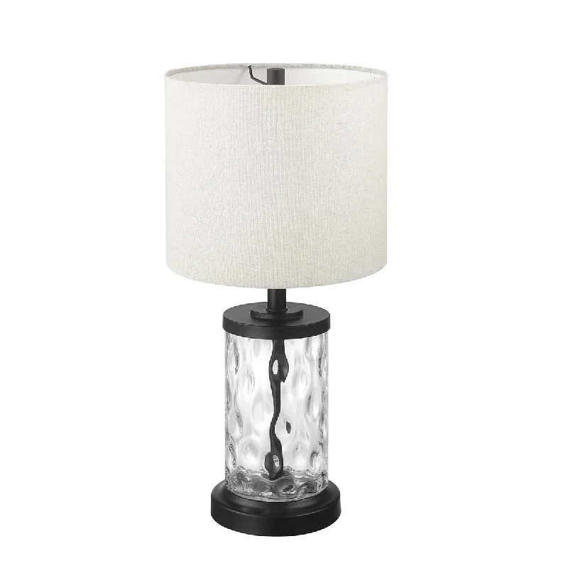 modern minimalist table lamps for contemporary living roomsmodern minimalist table lamps for contemporary living rooms20" Fillable Watered Glass Table Lamp, Oil-Rubbed Bronze Base, Beige Linen Shade, Black Cord, On/Off Rotary Switch
