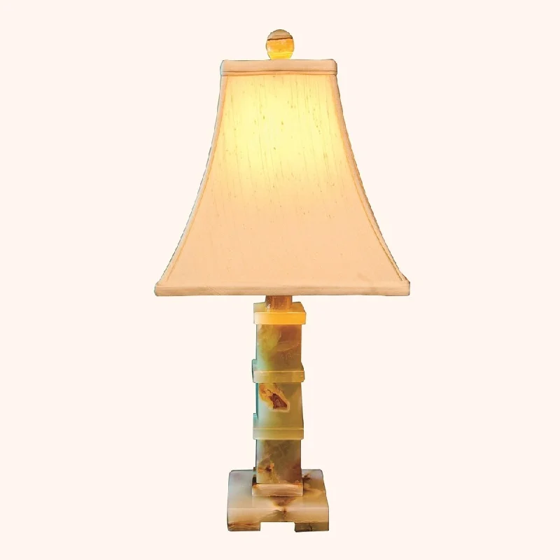 bohemian table lamps with colorful patterns for eclectic bedroomsbohemian table lamps with colorful patterns for eclectic bedrooms22" Tall Onyx Table Lamp "Cassini" with Linen Shade, Chartreuse
