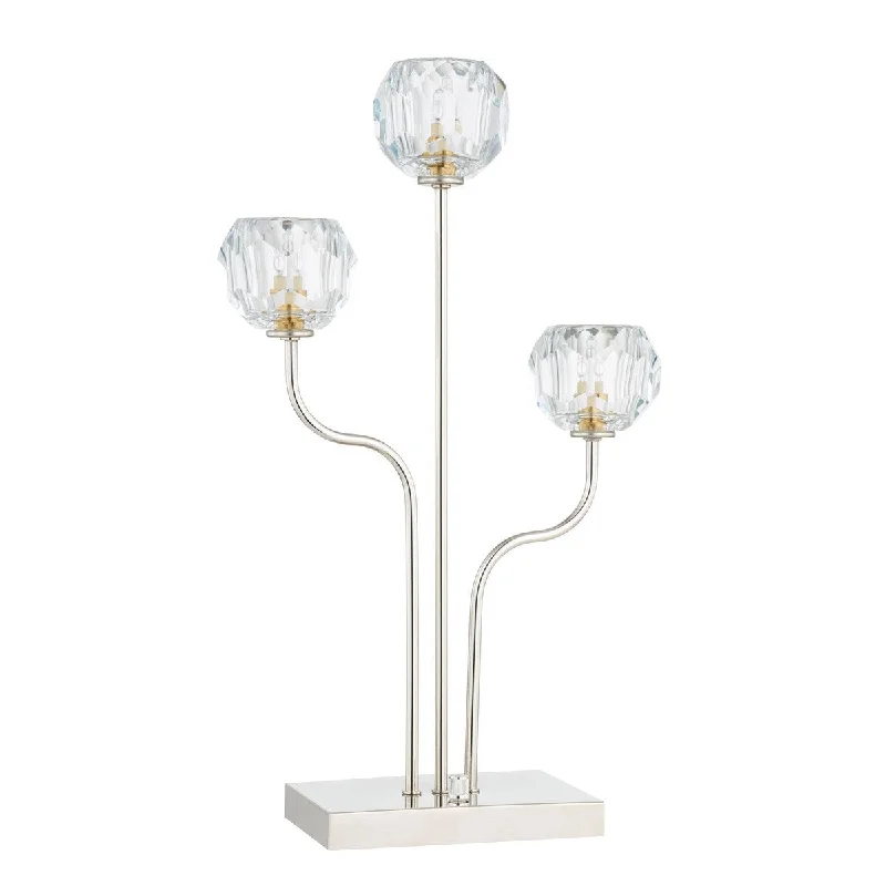 industrial style table lamps with exposed bulbs for loft apartmentsindustrial style table lamps with exposed bulbs for loft apartments22"H Metal Crystal Table Lamp - Nickel