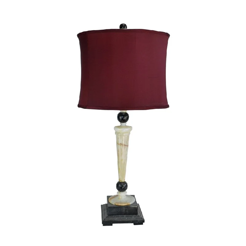 fabric table lamps with a linen shade for a relaxed and breathable lookfabric table lamps with a linen shade for a relaxed and breathable look32.5" Tall Marble Table Lamp "Redux" with Cream Onyx and Black finish, Cherry Linen Shade fabric table lamps with a linen shade for a relaxed and breathable lookfabric table lamps with a linen shade for a relaxed and breathable look32.5" Tall Marble Table Lamp "Redux" with Cream Onyx and Black finish, Cherry Linen Shade