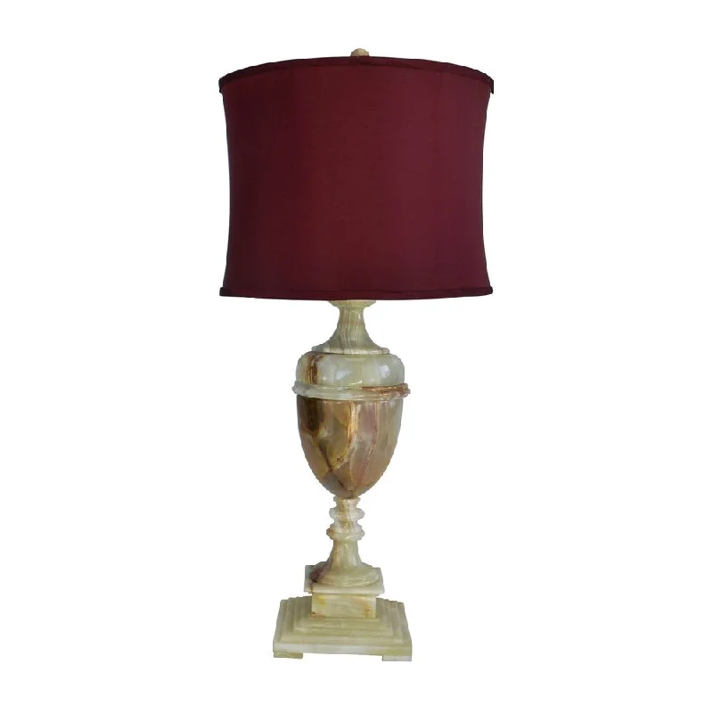 mid century modern table lamps with iconic designs for a stylish studymid century modern table lamps with iconic designs for a stylish study32" Tall Marble Table Lamp "Sabrina" with Chartreuse finish, Cherry Linen Shade