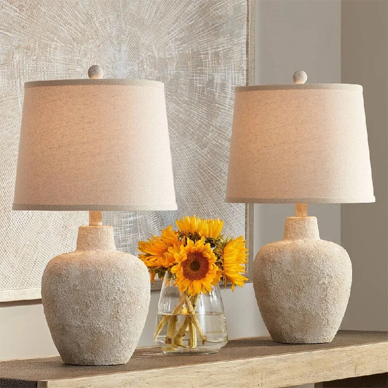 fabric table lamps with a linen shade for a relaxed and breathable lookfabric table lamps with a linen shade for a relaxed and breathable look360 Lighting Romeo 23 1/2" Distressed Earth Jar Table Lamps Set of 2 - 8" x 23" fabric table lamps with a linen shade for a relaxed and breathable lookfabric table lamps with a linen shade for a relaxed and breathable look360 Lighting Romeo 23 1/2" Distressed Earth Jar Table Lamps Set of 2 - 8" x 23"