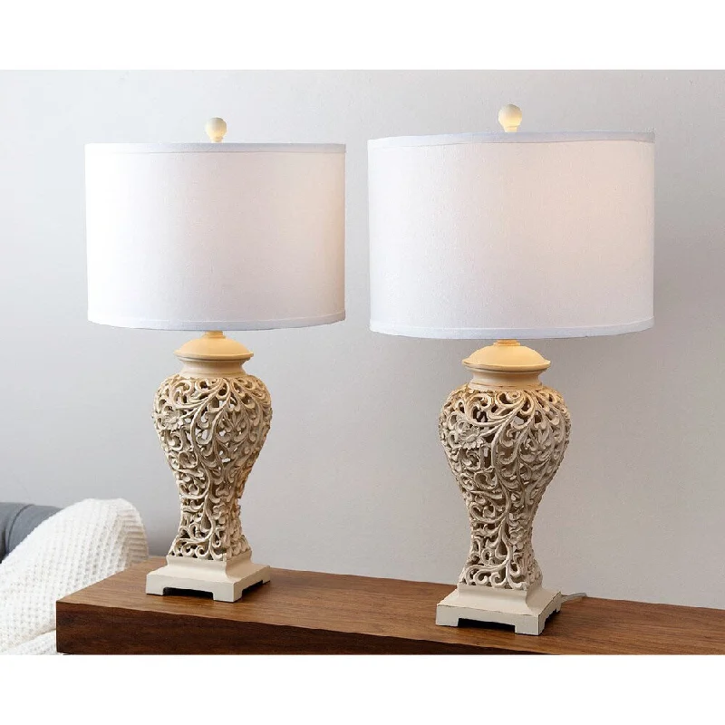 victorian style table lamps with ornate details for traditional homesvictorian style table lamps with ornate details for traditional homesAbbyson Fleur de Lis Table Lamp (Set of 2)