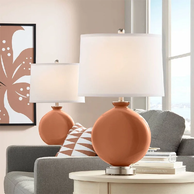 art deco table lamps with geometric shapes for a retro touchart deco table lamps with geometric shapes for a retro touchBaked Clay Carrie Table Lamp Set of 2 - 15" x 26"