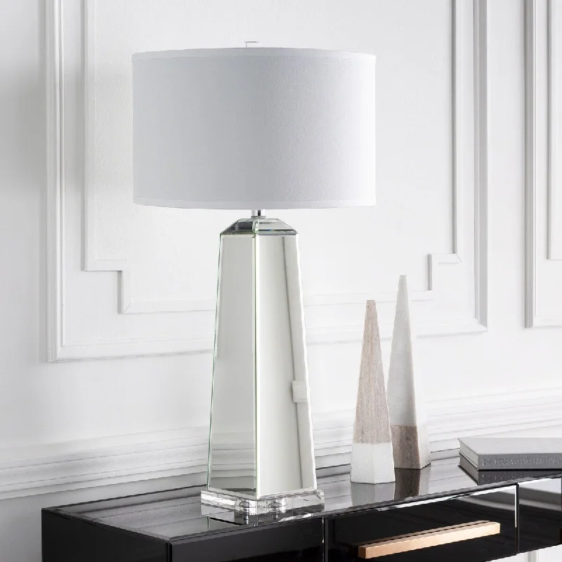 art deco table lamps with geometric shapes for a retro touchart deco table lamps with geometric shapes for a retro touchBeinhorn Table Lamp with Grey/Clear Base and White Shade