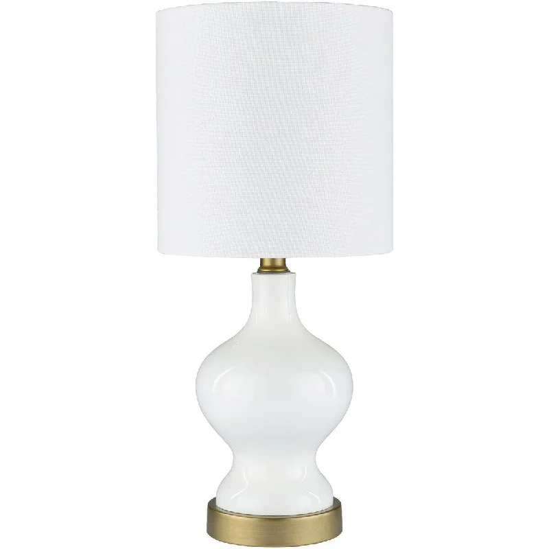 glass table lamps with a frosted surface for soft light diffusionglass table lamps with a frosted surface for soft light diffusionCamelia Classic White Petite Table Lamp