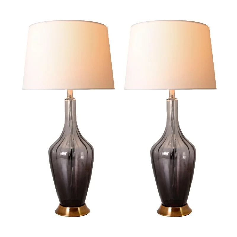 ceramic table lamps with hand painted designs for an artistic touchceramic table lamps with hand painted designs for an artistic touchCarnation 31-inch Artistic Ombre Glass Table Lamps (Set of 2)