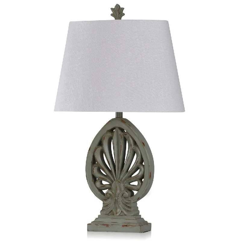 gothic style table lamps with dark finishes for a mysterious lookgothic style table lamps with dark finishes for a mysterious lookCasual Brooch Design Table Lamp - Weathered Olive Finish