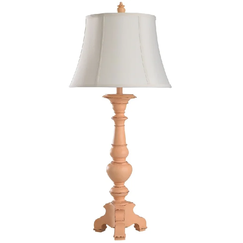 leather table lamps with a distressed texture for a rugged charmleather table lamps with a distressed texture for a rugged charmEarley Peach 37-inch Turned Style Footed Table Lamp