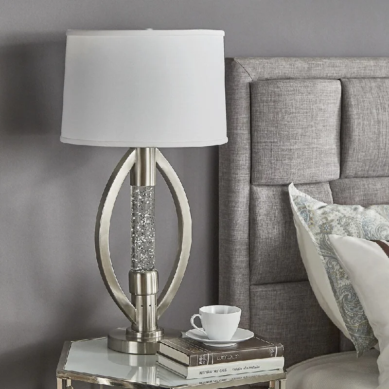 fabric table lamps with a linen shade for a relaxed and breathable lookfabric table lamps with a linen shade for a relaxed and breathable lookEllipse Sparkling Nickel Finish Table Lamp by iNSPIRE Q Bold fabric table lamps with a linen shade for a relaxed and breathable lookfabric table lamps with a linen shade for a relaxed and breathable lookEllipse Sparkling Nickel Finish Table Lamp by iNSPIRE Q Bold