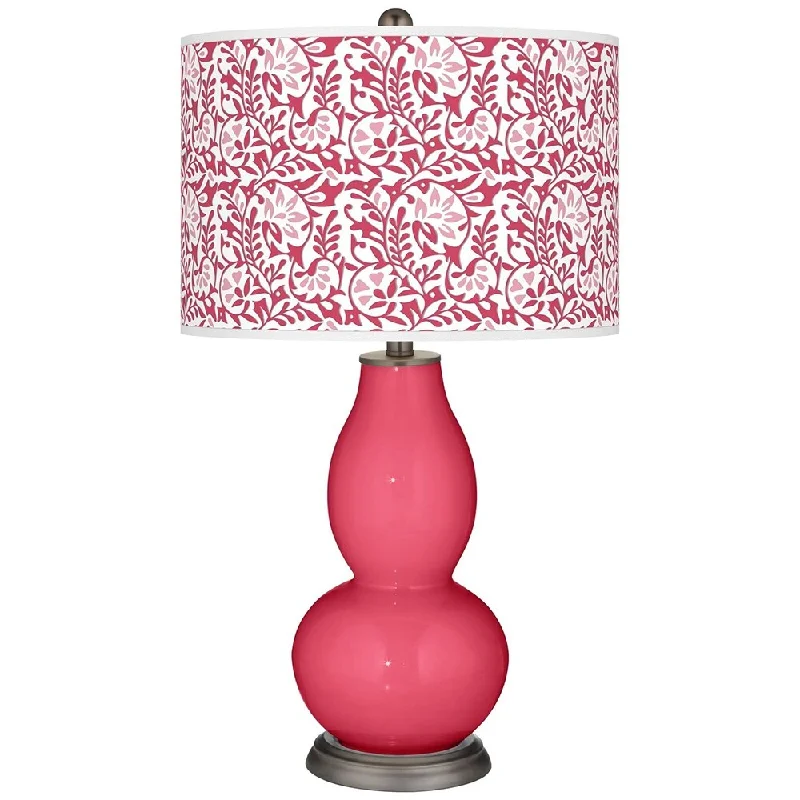 modern minimalist table lamps for contemporary living roomsmodern minimalist table lamps for contemporary living roomsEros Pink Gardenia Double Gourd Table Lamp - 16" x 29"
