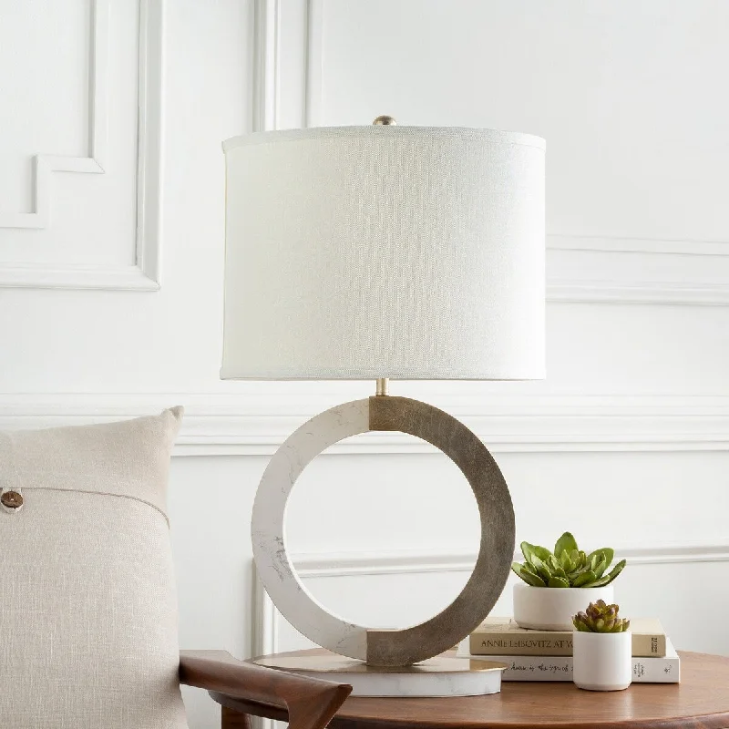 wooden table lamps with natural grain for a warm and organic feelwooden table lamps with natural grain for a warm and organic feelGregorio Table Lamp with Silver/Clear Base and White Shade