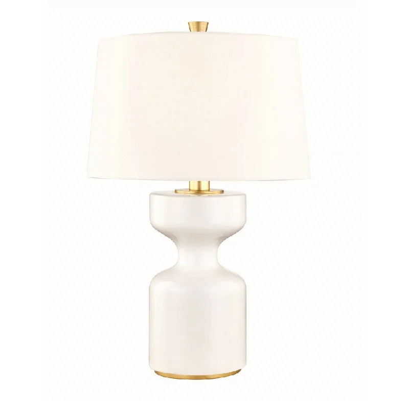 glass table lamps with a frosted surface for soft light diffusionglass table lamps with a frosted surface for soft light diffusionHudson Valley Locust Grove 1-light Glossy White Table Lamp with Aged Brass Accent