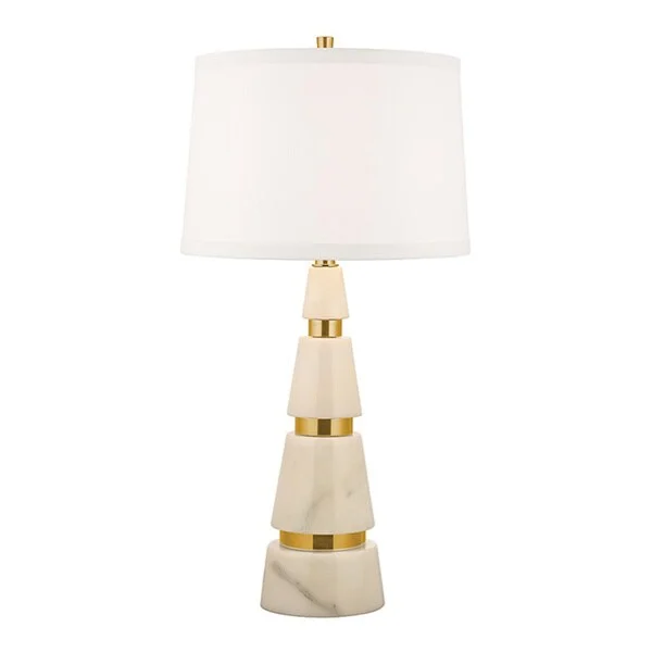 mid century modern table lamps with iconic designs for a stylish studymid century modern table lamps with iconic designs for a stylish studyHudson Valley Modena 1-light 32-inch Aged Brass Marble Table Lamp, White