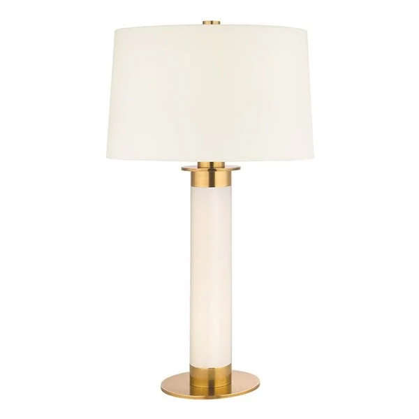 art deco table lamps with geometric shapes for a retro touchart deco table lamps with geometric shapes for a retro touchHudson Valley Thayer 1-light 25-inch Aged Brass Table Lamp, White