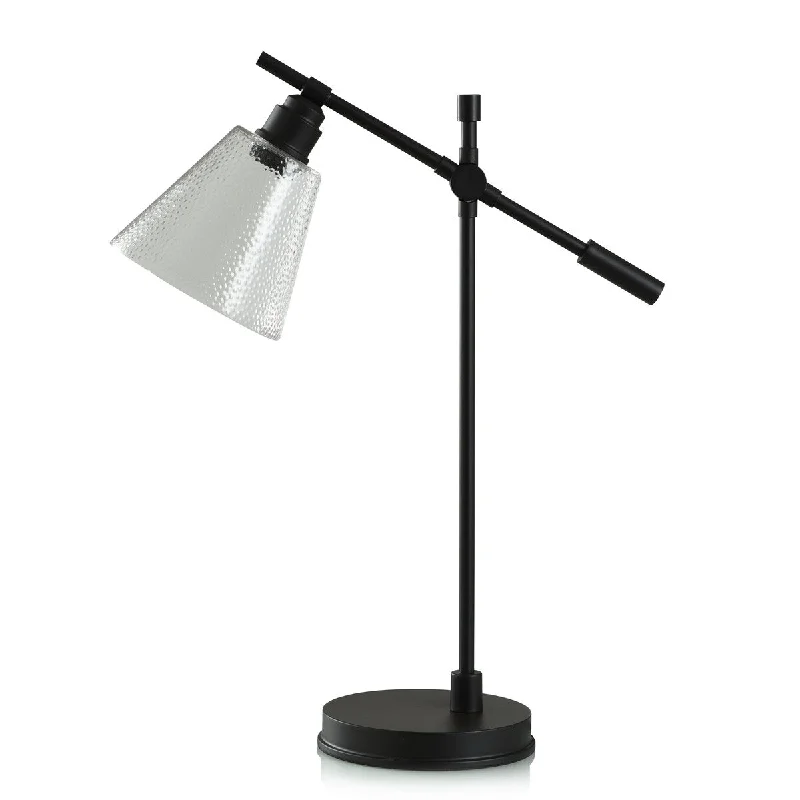 glass table lamps with a frosted surface for soft light diffusionglass table lamps with a frosted surface for soft light diffusionIndustrial Metal Table Lamp - Dark Bronze Finished - Clear Shade