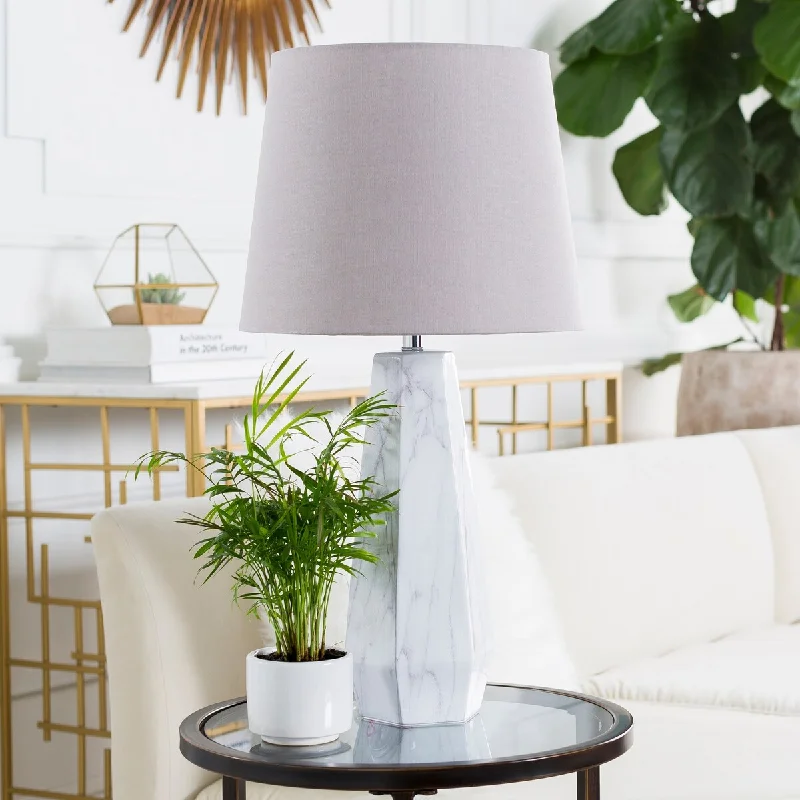coastal style table lamps with nautical elements for beach housescoastal style table lamps with nautical elements for beach housesLozros Table Lamp with White Base and Grey Shade