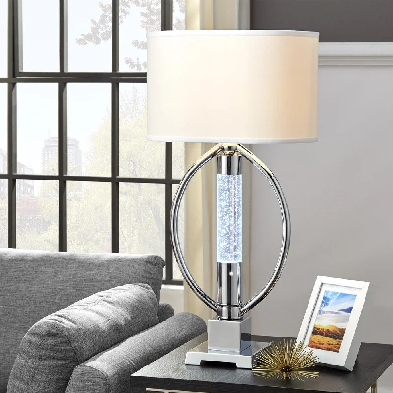 rustic farmhouse table lamps for cozy kitchensrustic farmhouse table lamps for cozy kitchensLyra Chrome LED Starburst Table Lamp by iNSPIRE Q Bold