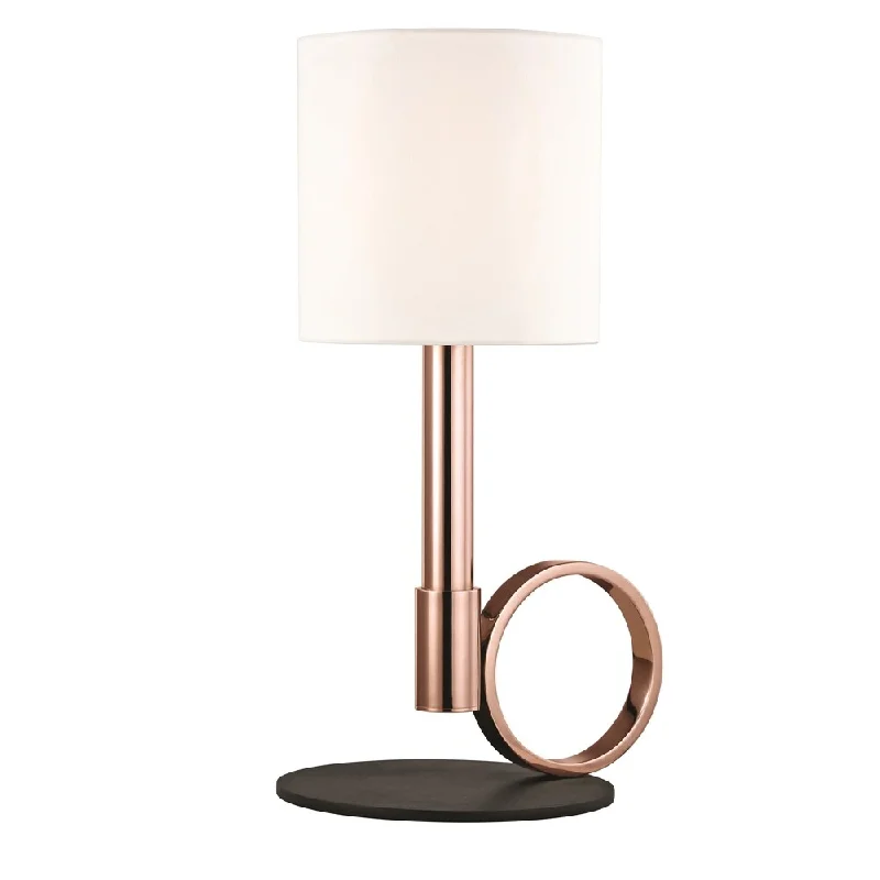asian inspired table lamps with bamboo accents for a zen atmosphereasian inspired table lamps with bamboo accents for a zen atmosphereMitzi by Hudson Valley Tink 1-light Polished Copper Table Lamp with Black Accents, Faux Silk Shade