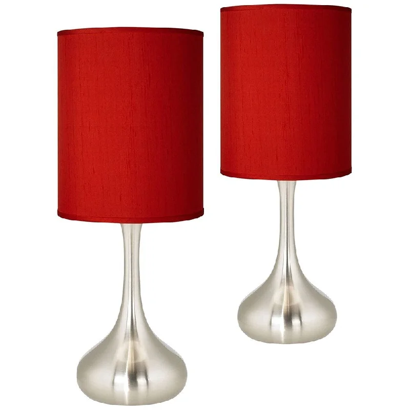 glass table lamps with a frosted surface for soft light diffusionglass table lamps with a frosted surface for soft light diffusionModern Accent Table Lamps Set of 2 Brushed Nickel Red for Living Room - 19" x 24" glass table lamps with a frosted surface for soft light diffusionglass table lamps with a frosted surface for soft light diffusionModern Accent Table Lamps Set of 2 Brushed Nickel Red for Living Room - 19" x 24"