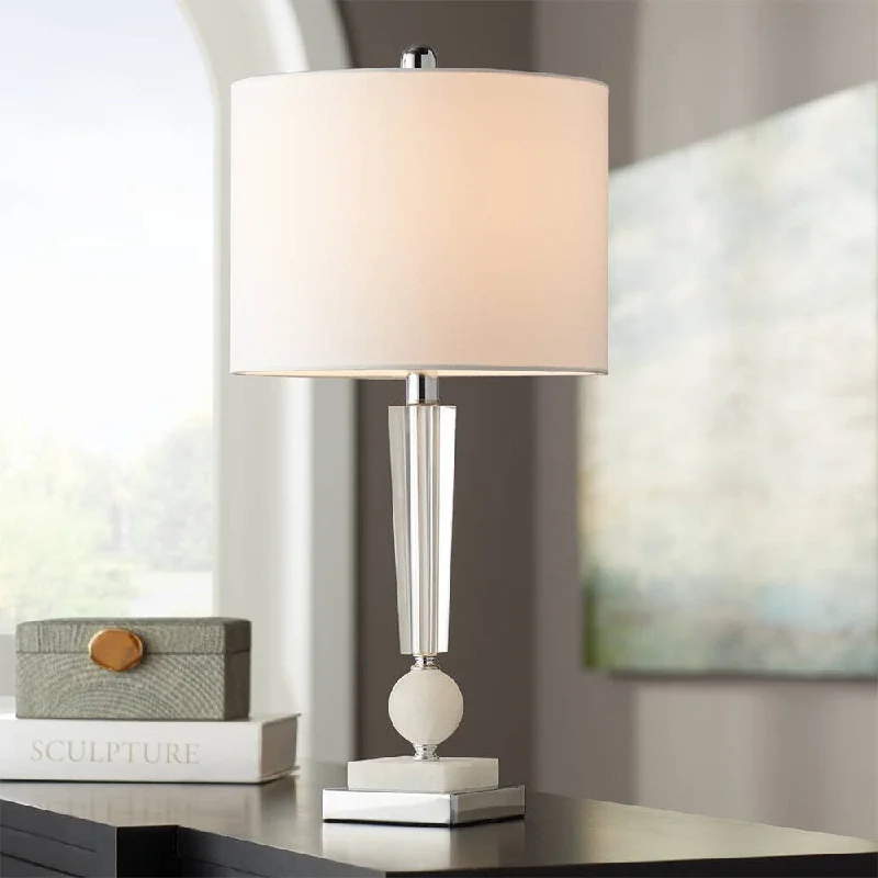 bohemian table lamps with colorful patterns for eclectic bedroomsbohemian table lamps with colorful patterns for eclectic bedroomsModern Table Lamp 24 1/2" High Clear Stacked Crystal Bedroom - 12" x 24"