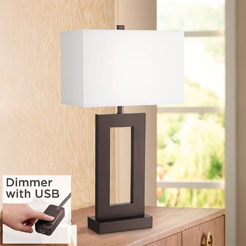 rustic farmhouse table lamps for cozy kitchensrustic farmhouse table lamps for cozy kitchensModern Table Lamp 30 1/4" Tall Bronze Metal USB Dimmer Cord - 16" x 30" rustic farmhouse table lamps for cozy kitchensrustic farmhouse table lamps for cozy kitchensModern Table Lamp 30 1/4" Tall Bronze Metal USB Dimmer Cord - 16" x 30"