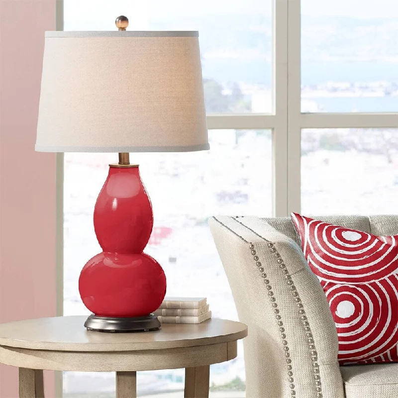 modern minimalist table lamps for contemporary living roomsmodern minimalist table lamps for contemporary living roomsModern Table Lamp Ribbon Red Glass Double Gourd Living Room Bedroom - 16" x 29"