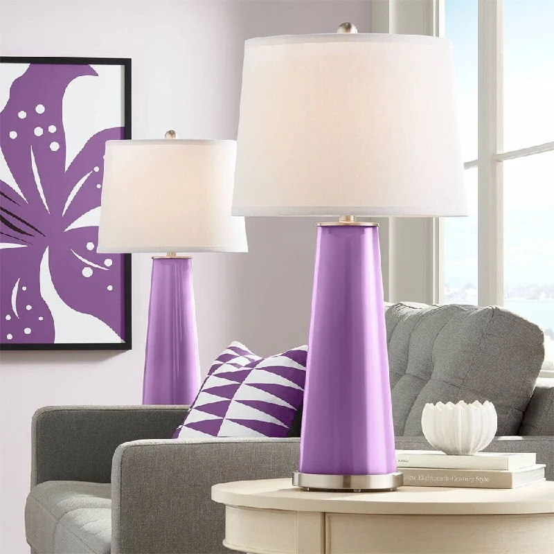 gothic style table lamps with dark finishes for a mysterious lookgothic style table lamps with dark finishes for a mysterious lookModern Table Lamps 29 1/2" Tall Set of 2 Passionate Purple Glass - 15" x 28"