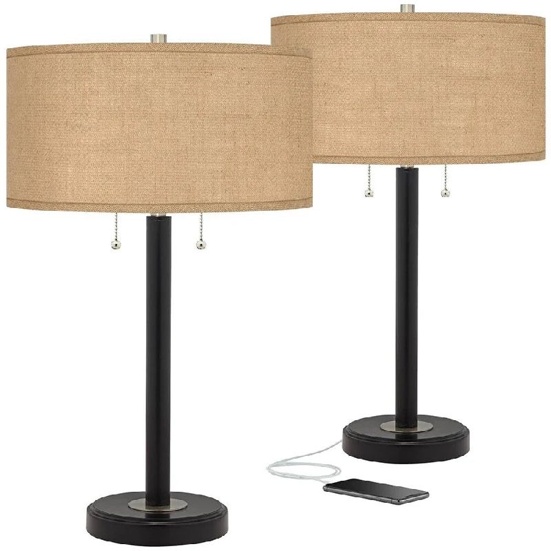 fabric table lamps with a linen shade for a relaxed and breathable lookfabric table lamps with a linen shade for a relaxed and breathable lookModern Table Lamps Set of 2 with USB Black Bronze Burlap Shade - 15" x 25" fabric table lamps with a linen shade for a relaxed and breathable lookfabric table lamps with a linen shade for a relaxed and breathable lookModern Table Lamps Set of 2 with USB Black Bronze Burlap Shade - 15" x 25"