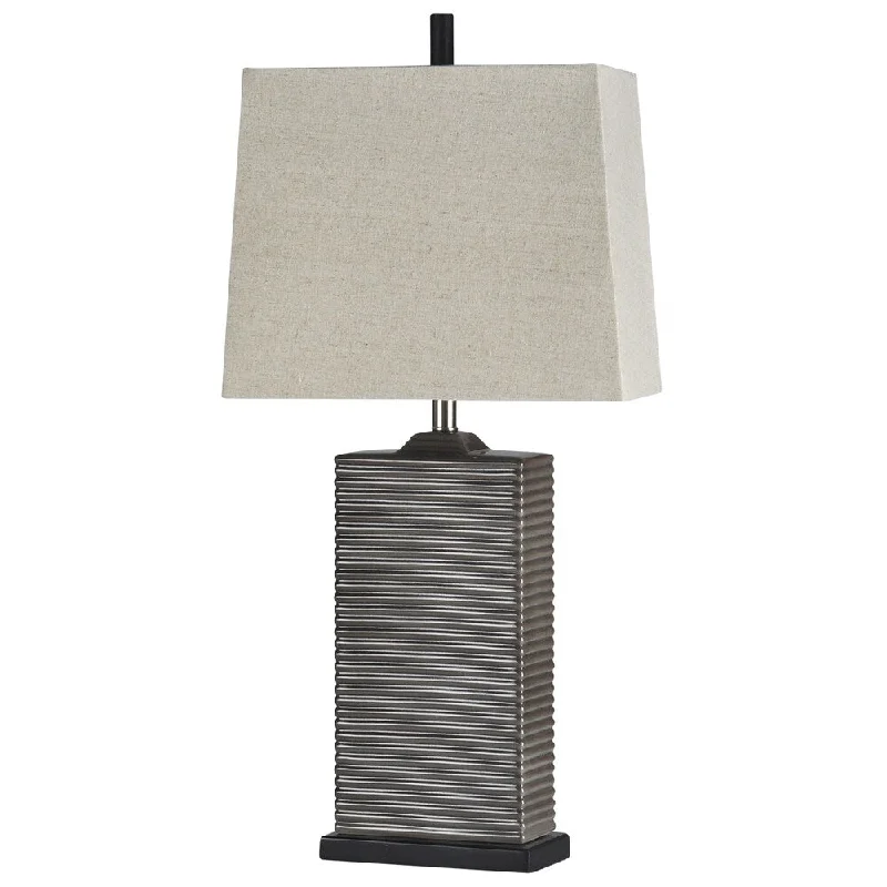 ceramic table lamps with hand painted designs for an artistic touchceramic table lamps with hand painted designs for an artistic touchSeger Silver Table Lamp - Off White Shade