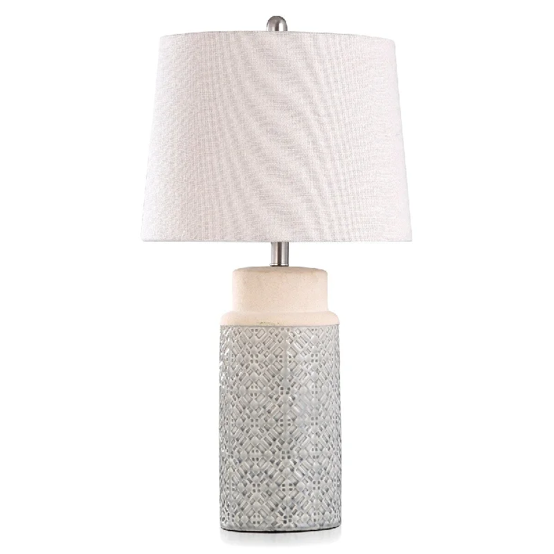 mid century modern table lamps with iconic designs for a stylish studymid century modern table lamps with iconic designs for a stylish studyStyleCraft Amelia Ceramic Table Lamp with White Hardback Shade